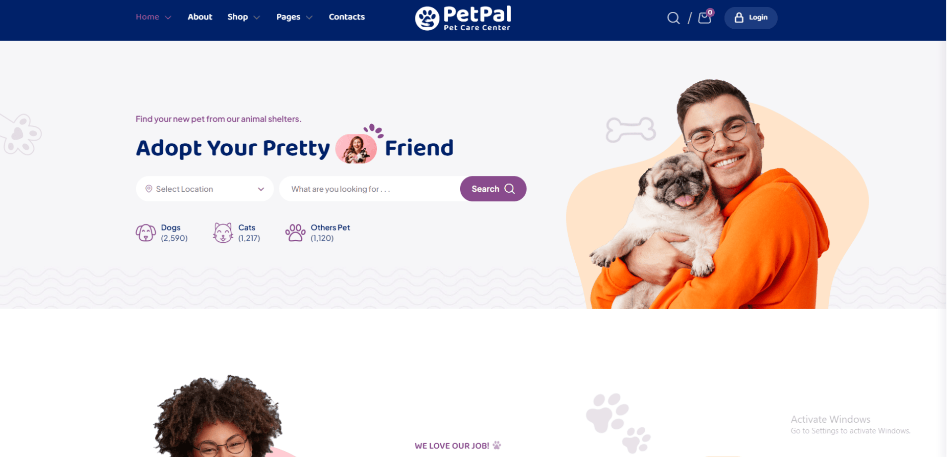 Pets Care and Shelter
